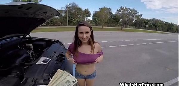  Solving car problems with pussy and big boobs